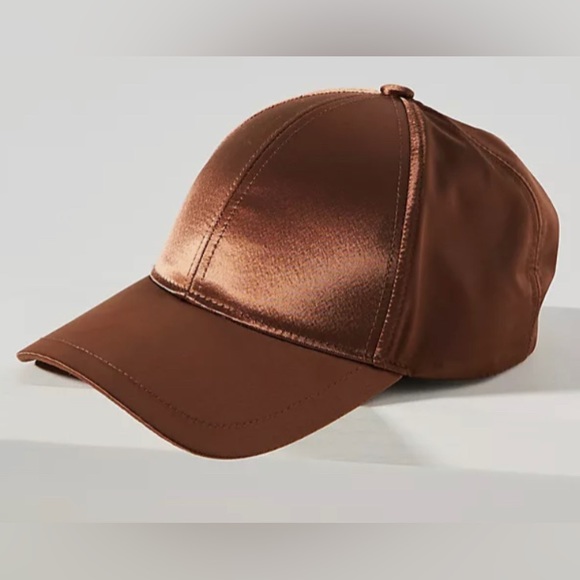 Anthropologie Accessories - 🎇🍁🍂Anthropologie Bronze Satin Adjustable Cap